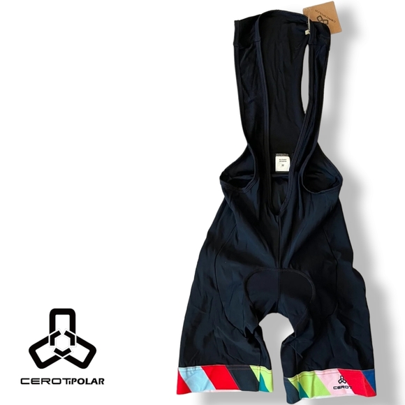 CEROTIPOLAR Men’s Cycling Bibs Long Riding Pad Bicycle Biking Sorts UPF50+ NWT - Picture 2 of 9